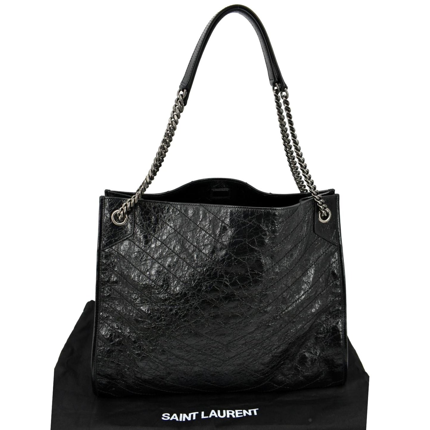 Saint Laurent Niki Leather Black Tote Bag Leather