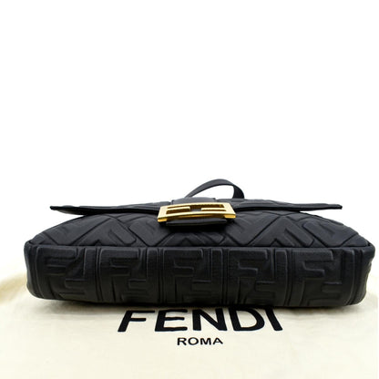 Fendi Baguette Leather Black Shoulder Bag Leather