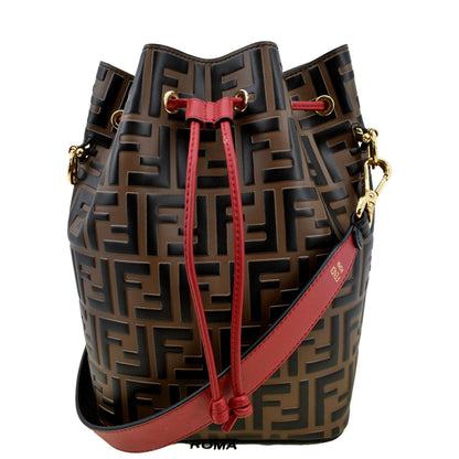 Fendi Mon Tresor FF Canvas Red Handbag Style 2