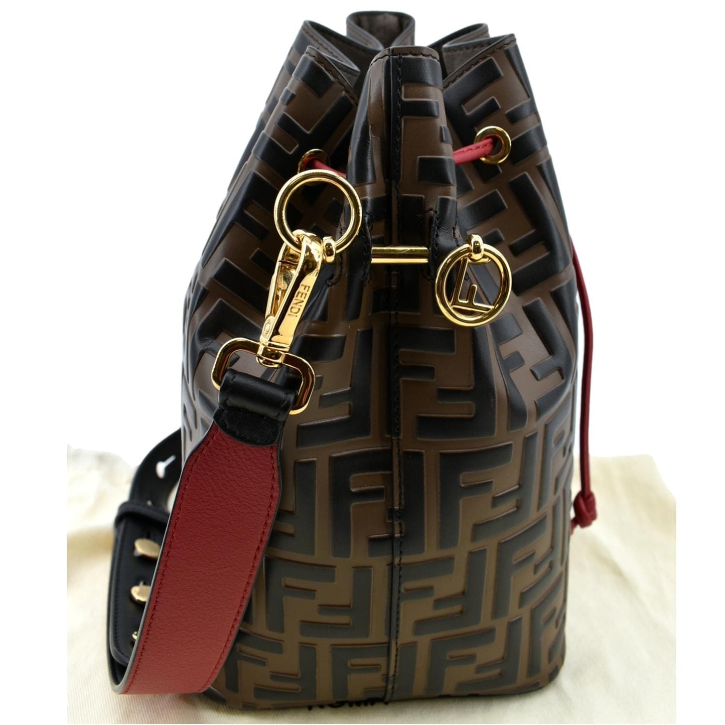 Fendi Sunshine Leather Beige Tote Bag