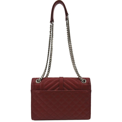 Saint Laurent Envelope Leather Red Shoulder Bag Style 8