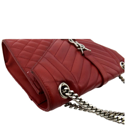Saint Laurent Envelope Leather Red Shoulder Bag Style 8