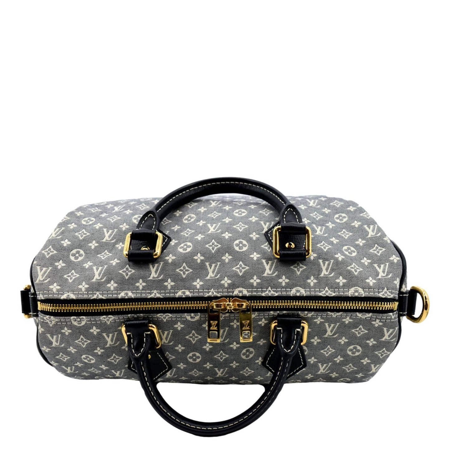 LOUIS VUITTON 30 Monogram Idylle Satchel Bag Fusain