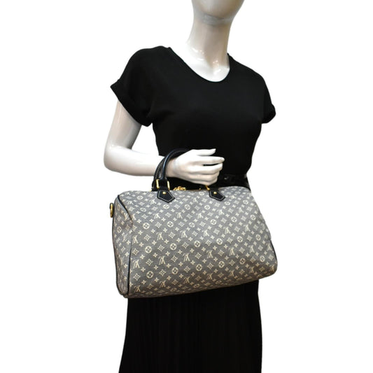 LOUIS VUITTON 30 Monogram Idylle Satchel Bag Fusain