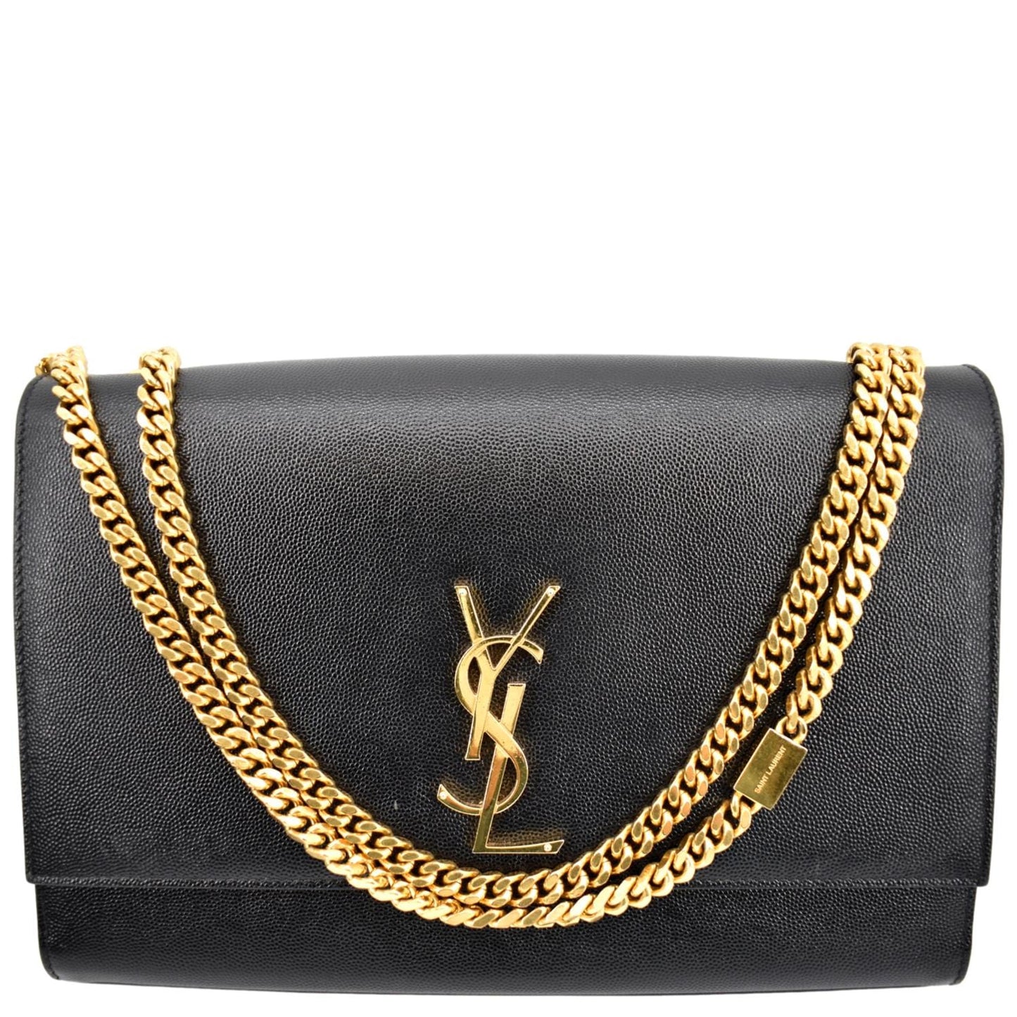Saint Laurent Kate Leather Black Shoulder Bag Style 7