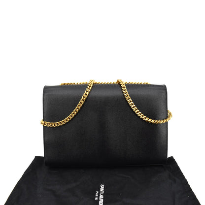 Saint Laurent Kate Leather Black Shoulder Bag Style 7