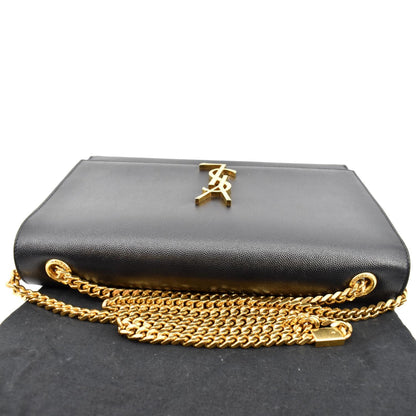 Saint Laurent Kate Leather Black Shoulder Bag Style 7
