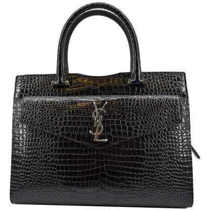 Saint Laurent Uptown Calfskin Black Tote Bag