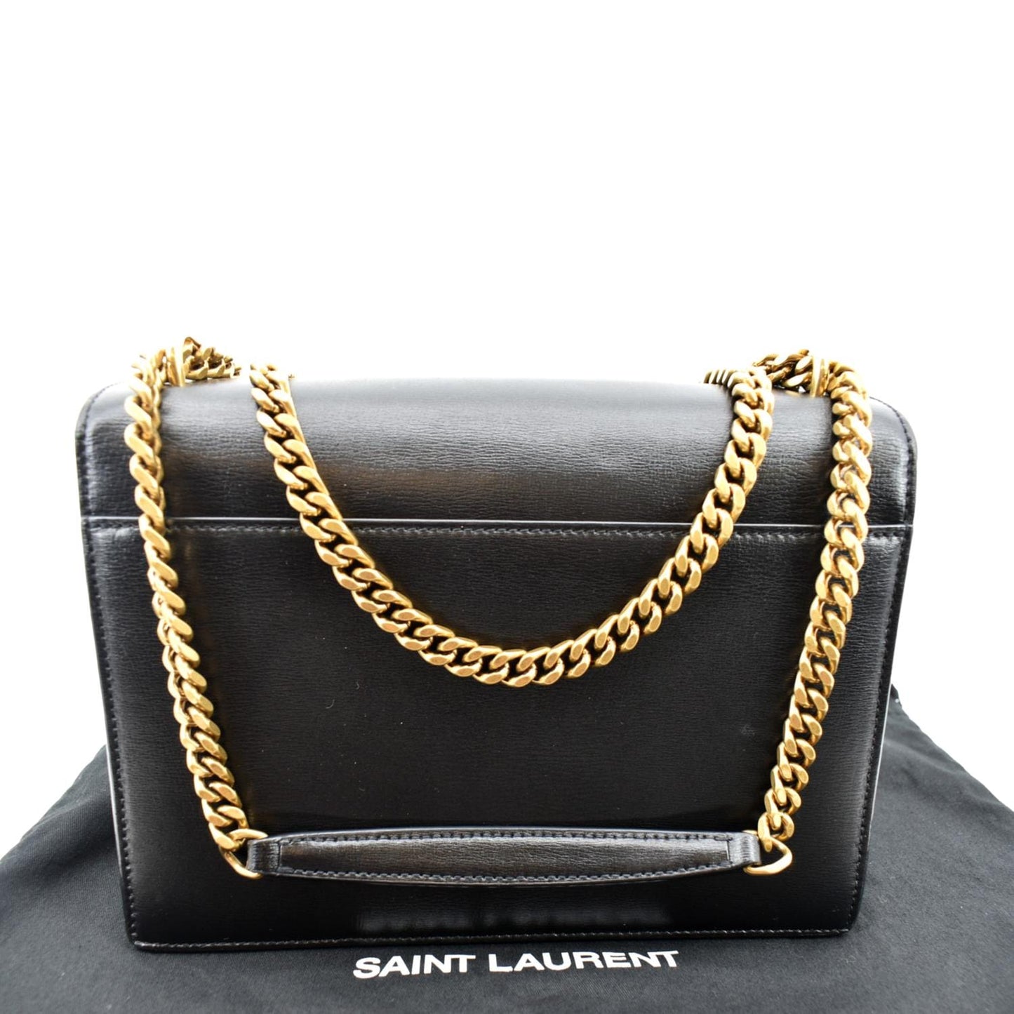 Saint Laurent Sunset Leather Black Shoulder Bag Style 4