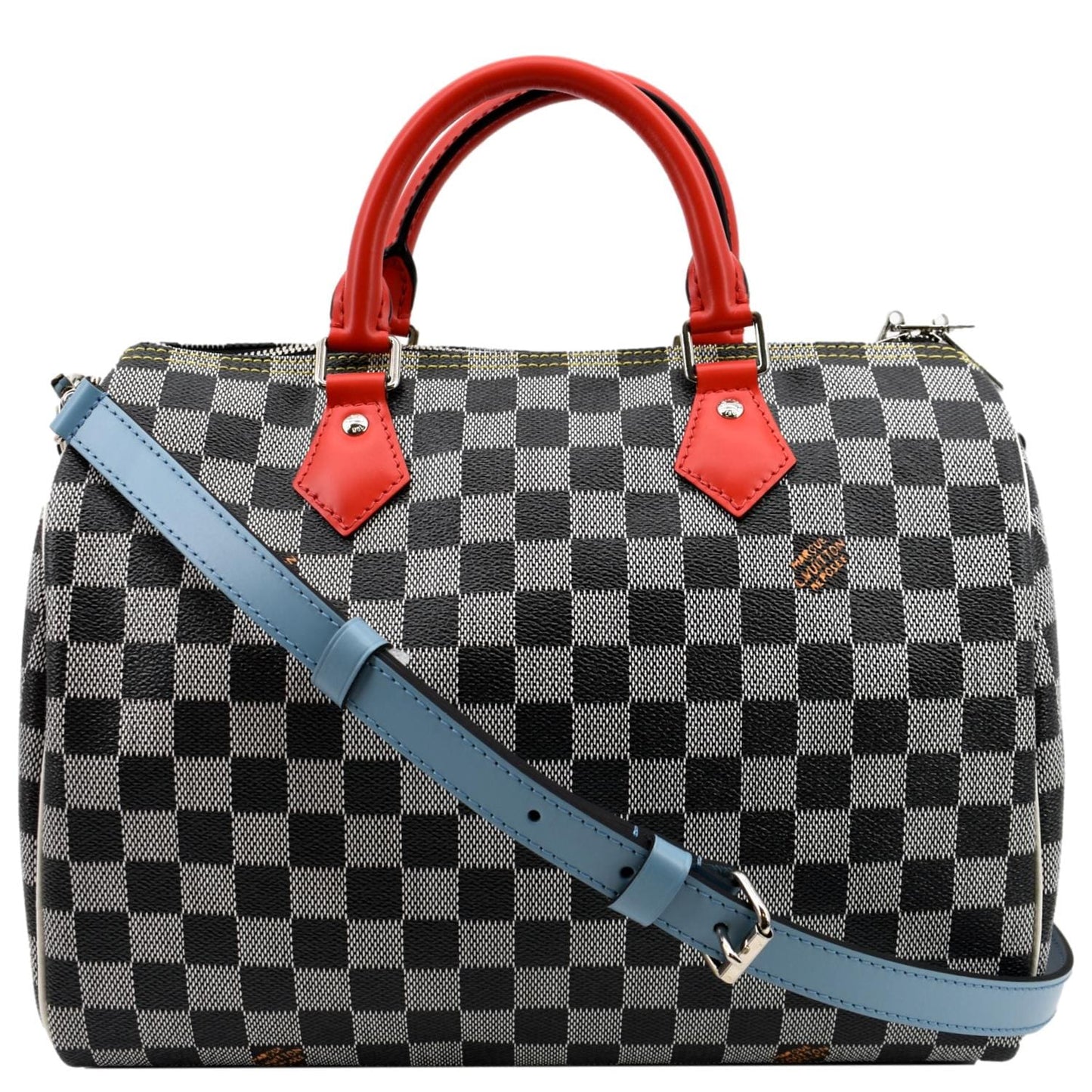 LOUIS VUITTON 30 Bandouliere Damier Shoulder Bag Black White