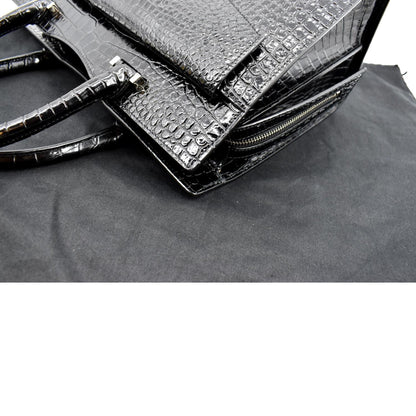 Saint Laurent Uptown Calfskin Black Tote Bag
