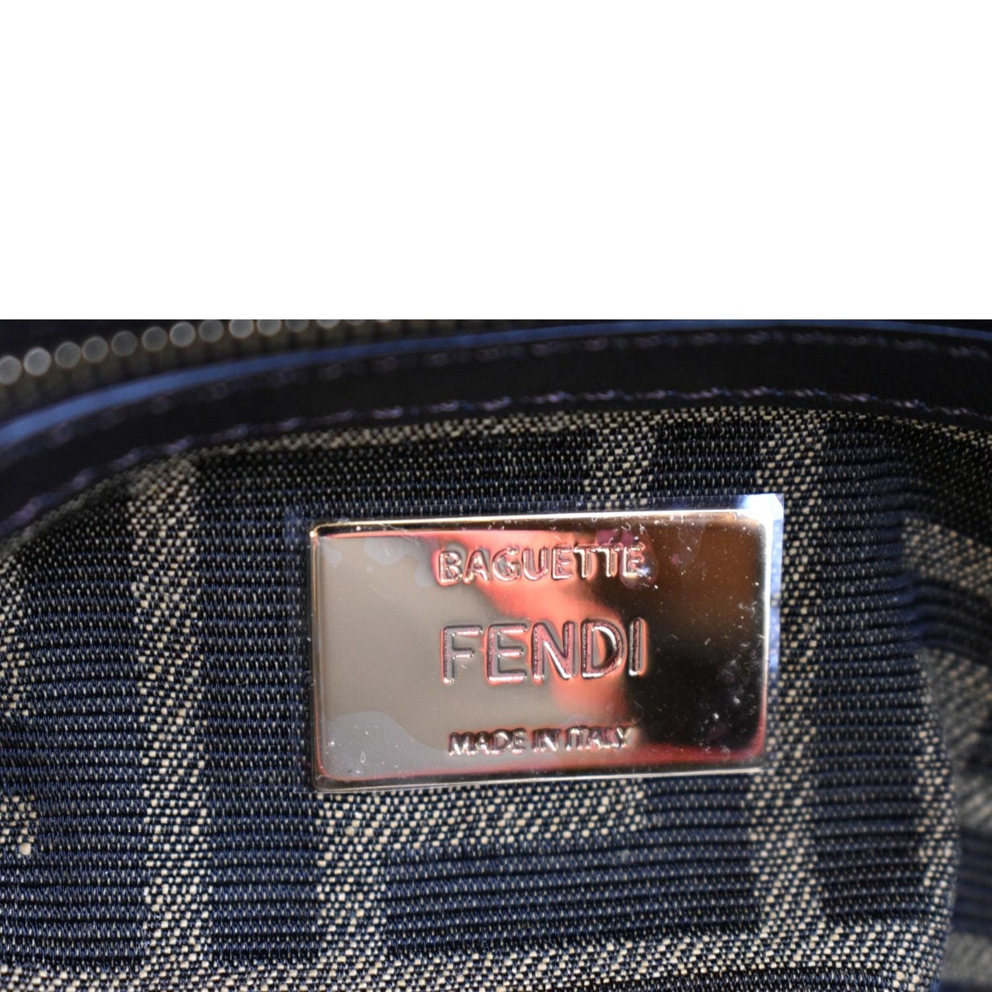 Fendi Roma Jacquard Red Shoulder Bag
