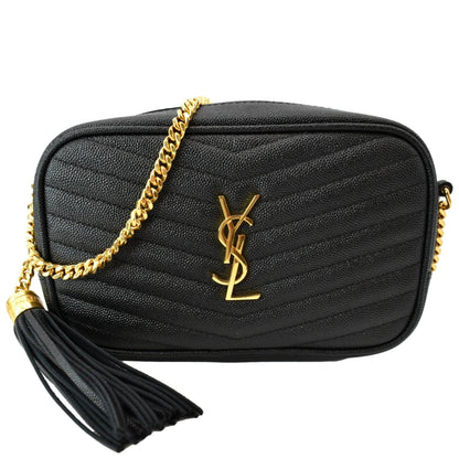 Saint Laurent Lou Leather Black Crossbody Style 13