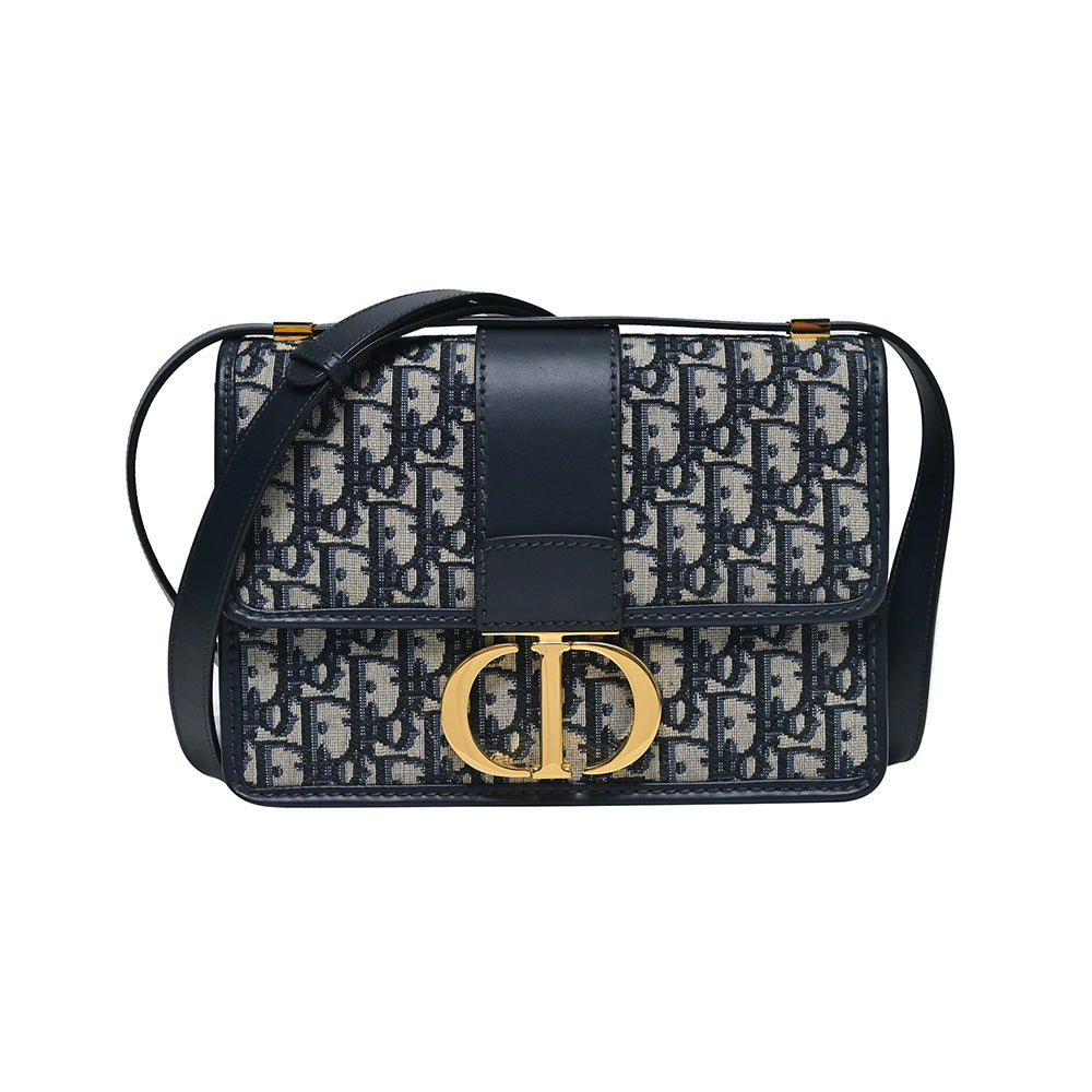 Blue Dior Oblique Jacquard 30 Montaigne Bag - 3 Rented Out