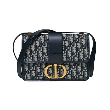 Blue Dior Oblique Jacquard 30 Montaigne Bag - 3 Rented Out