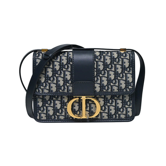 Blue Dior Oblique Jacquard 30 Montaigne Bag - 4 Rented Out