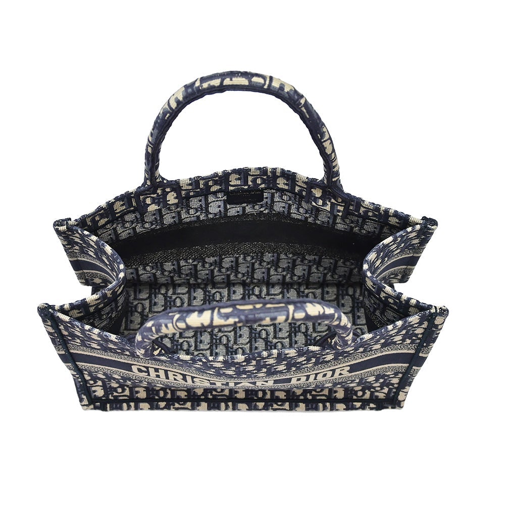 Dior Book Tote Oblique Blue Tote Bag Style 3