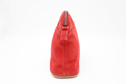Hermes Bolide Pouch 20 In Red Canvas