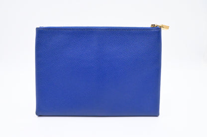 Hermes Atout Pouch In Blue Leather