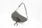 Dior Saddle Bag in Black & White Oblique Canvas