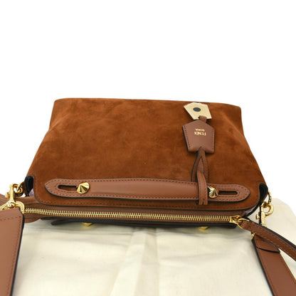 Fendi By The Way Suede Brown Crossbody