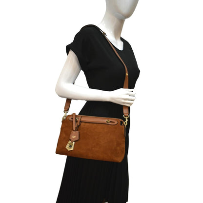 Fendi By The Way Suede Brown Crossbody