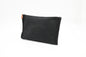 Hermes Bain Small Flat Yachting Pouch In Black Canvas