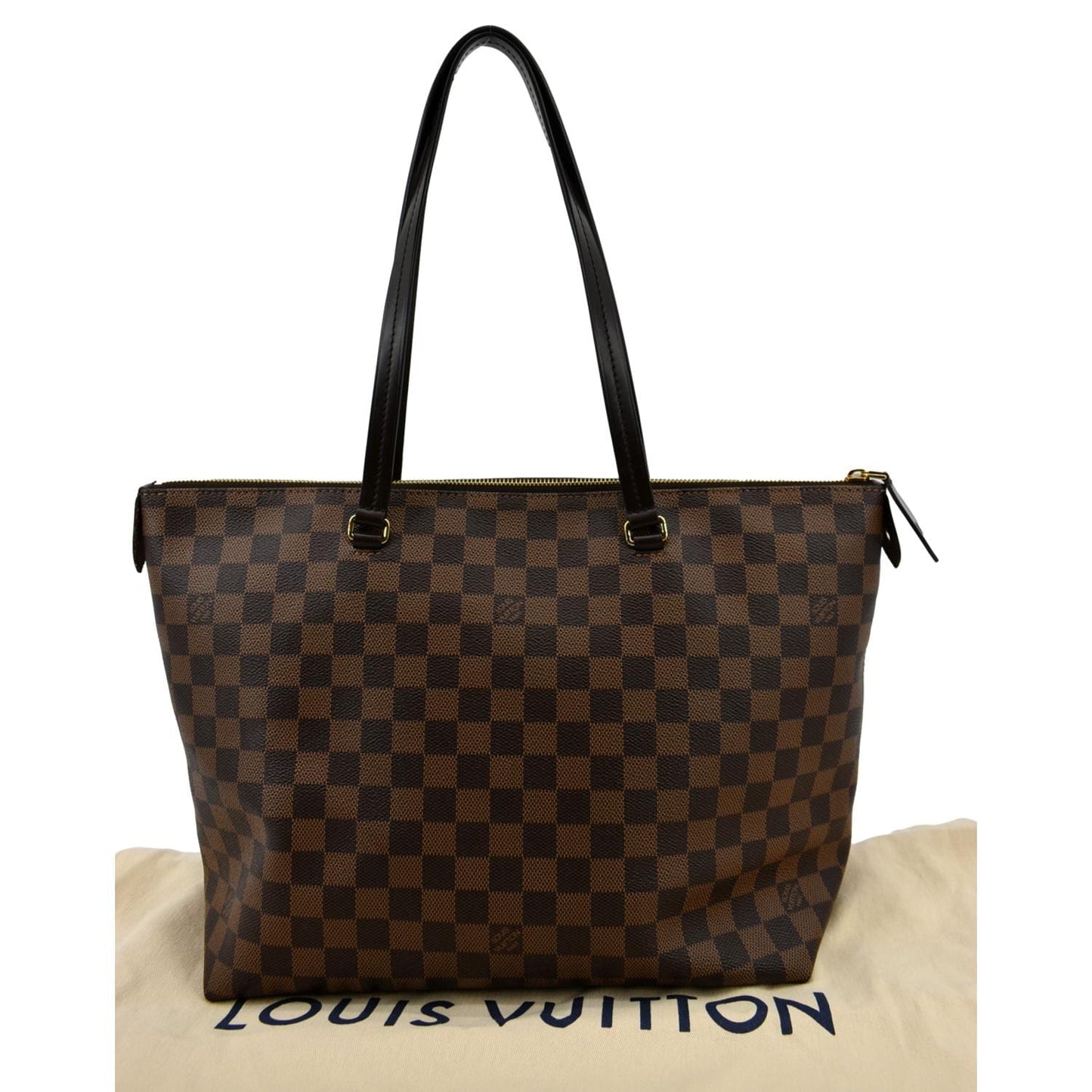 LOUIS VUITTON Iena MM Damier Ebene Shoulder Bag Brown -