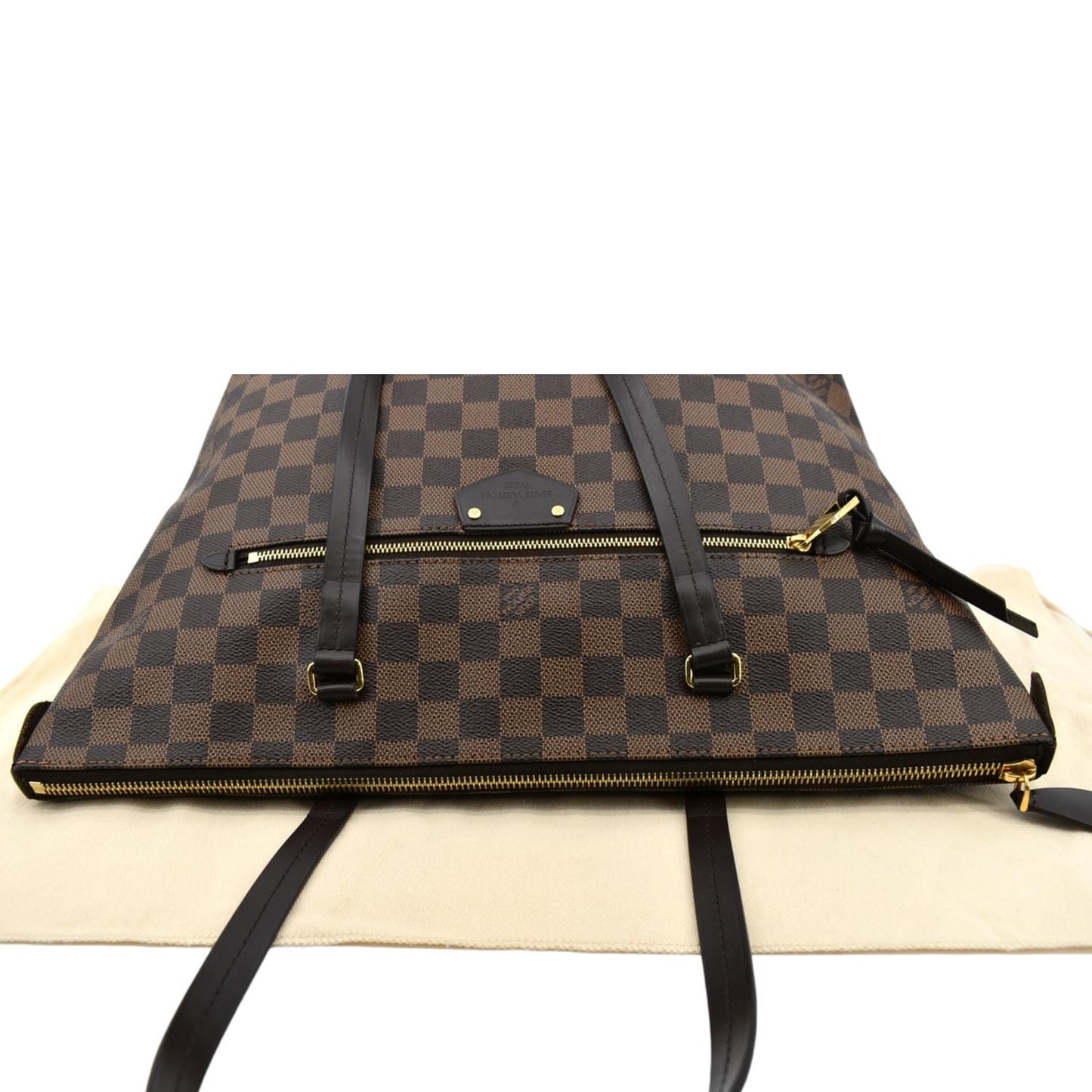 LOUIS VUITTON Iena MM Damier Ebene Shoulder Bag Brown -