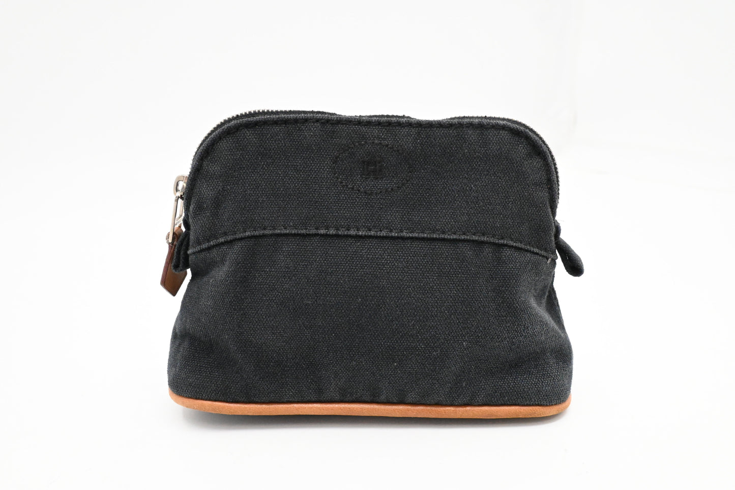 Hermes Mini Mini Bolide Pouch In Black Canvas
