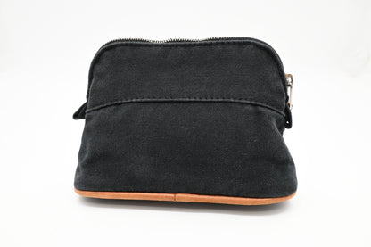 Hermes Mini Mini Bolide Pouch In Black Canvas