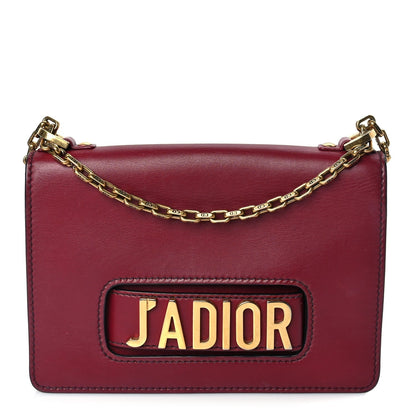 Christian Dior Calfskin J'Adior Chain Flap Bag Red