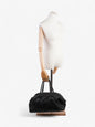 Chanel Luxe Ligne Bowling Bag Black Goatskin Leather Large