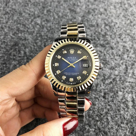 Rolex Datejust 36mm Blue Dial Silver/Golden Bracelet