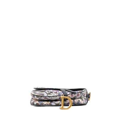 Dior Calfskin Kaleidiorscopic Embroidered Saddle Bag