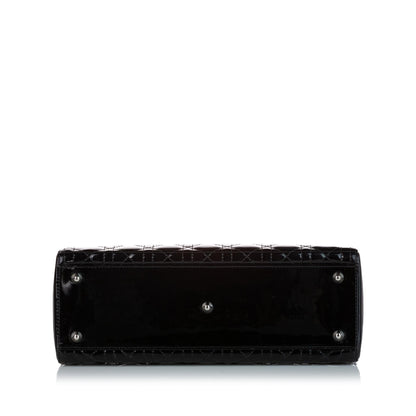 Dior Cannage Dior Patent Leather Satchel (SHG-27939)