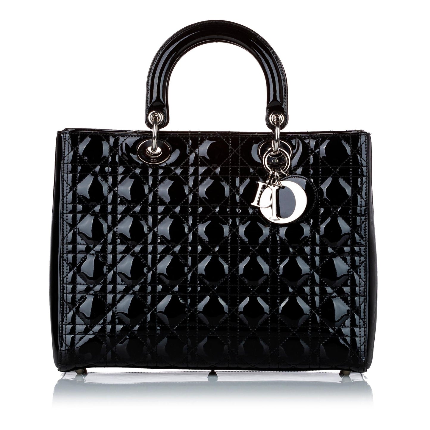 Dior Cannage Dior Patent Leather Satchel (SHG-29201)