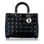 Dior Cannage Dior Patent Leather Satchel (SHG-29201)