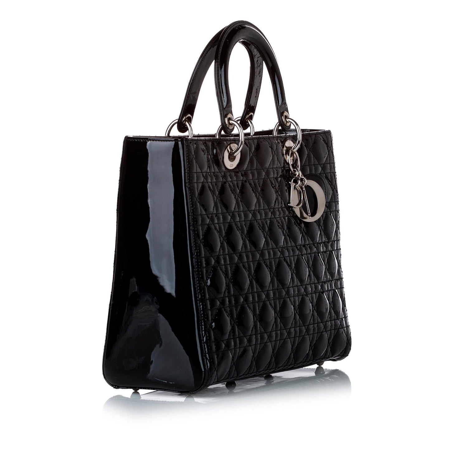 Dior Cannage Dior Patent Leather Satchel (SHG-29201)