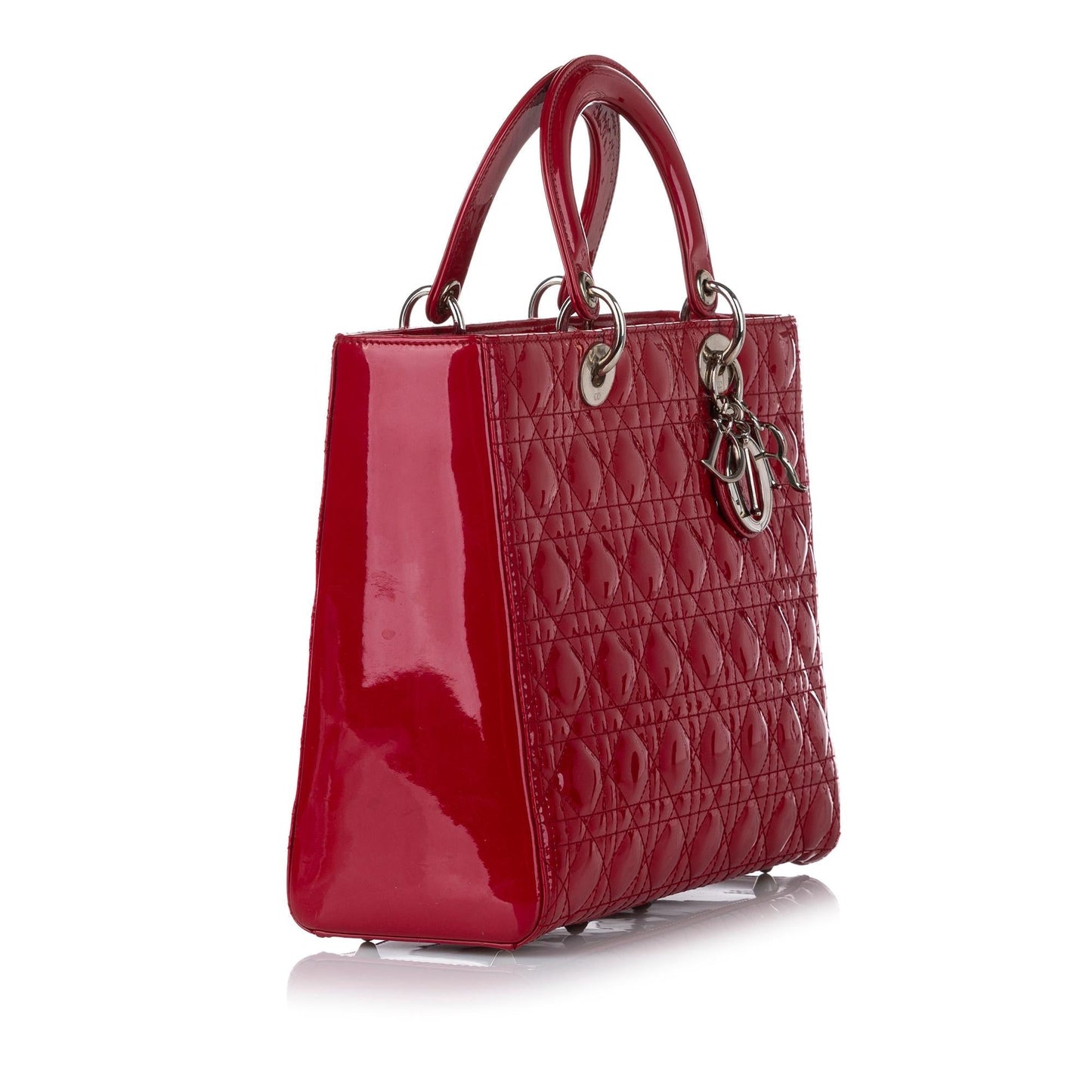 Dior Cannage Dior Patent Leather Satchel (SHG-30092)