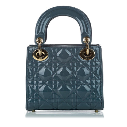 Dior Cannage Dior Patent Leather Satchel (SHG-30911)