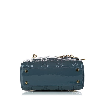 Dior Cannage Dior Patent Leather Satchel (SHG-30911)