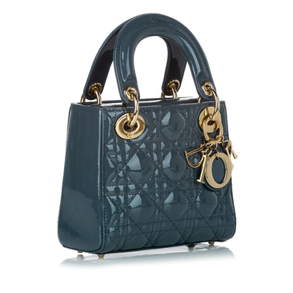 Dior Cannage Dior Patent Leather Satchel (SHG-30911)