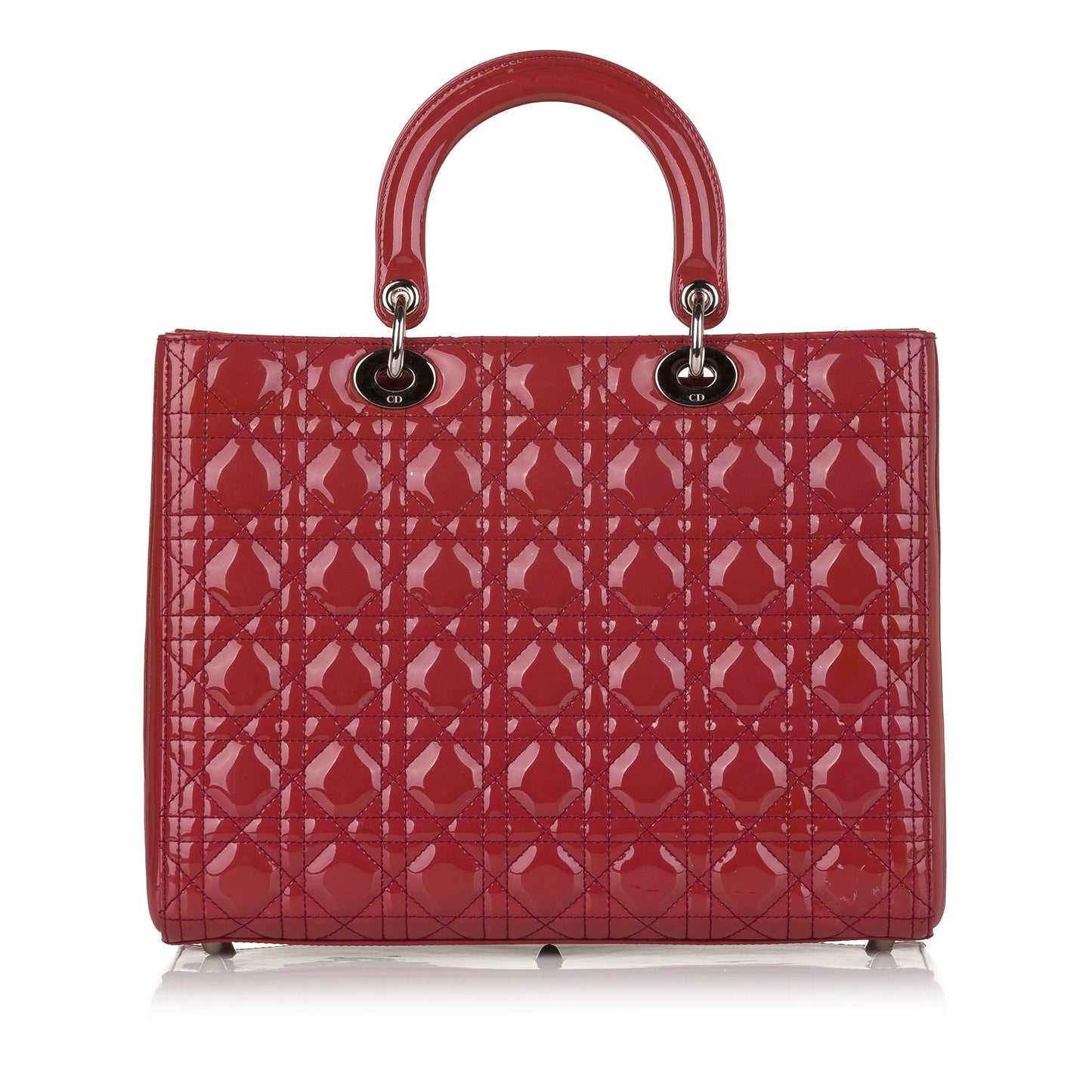 Dior Cannage Dior Patent Leather Satchel (SHG-34555)