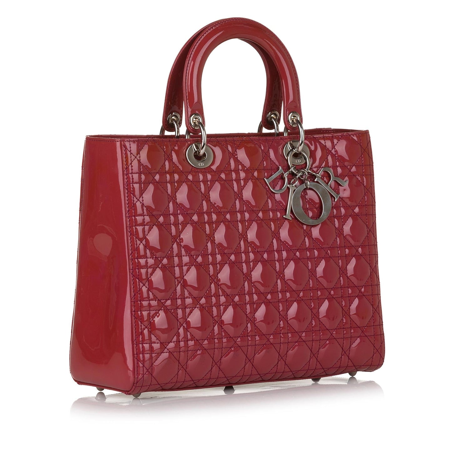 Dior Cannage Dior Patent Leather Satchel (SHG-34555)