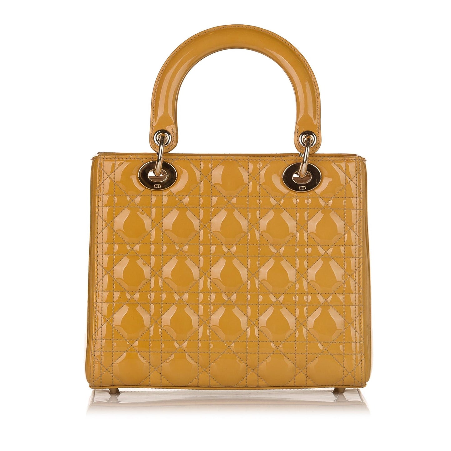 Dior Cannage Dior Patent Leather Satchel (SHG-34556)