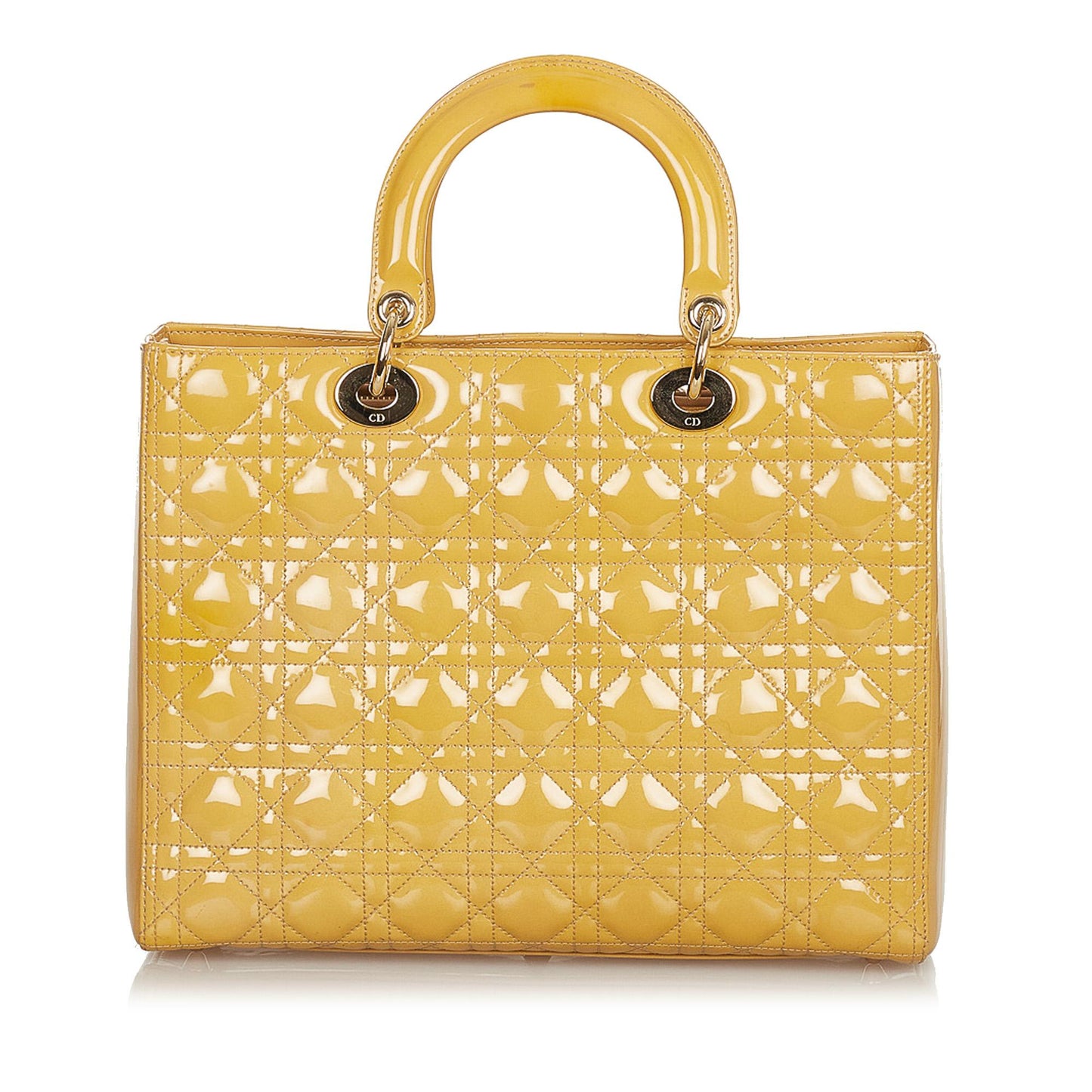Dior Cannage Dior Patent Leather Tote (SHG-25997)