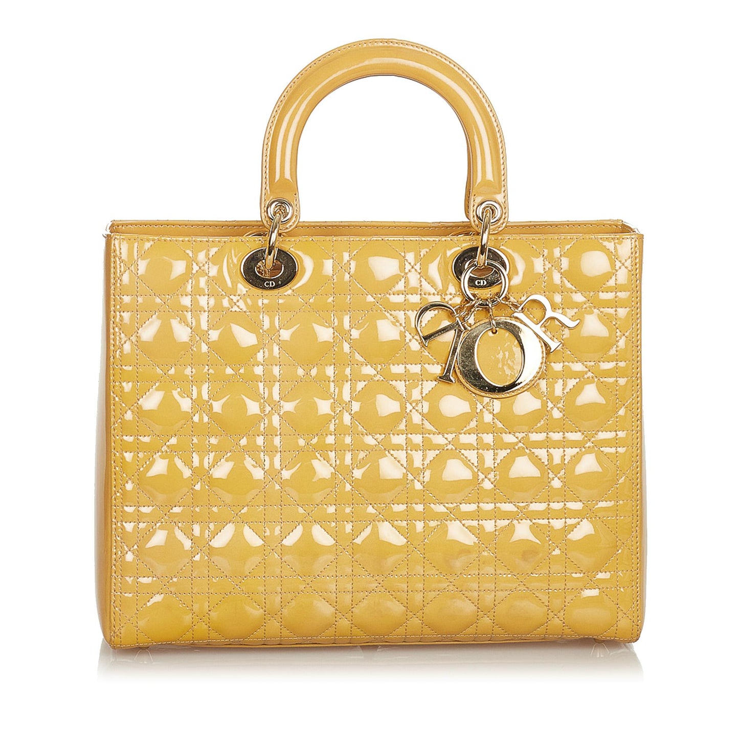 Dior Cannage Dior Patent Leather Tote (SHG-25997)