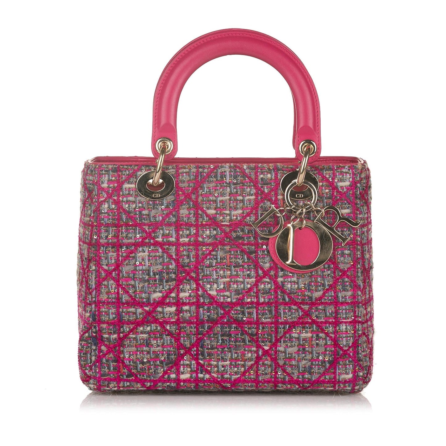 Dior Cannage Dior Tweed Satchel (SHG-32424)