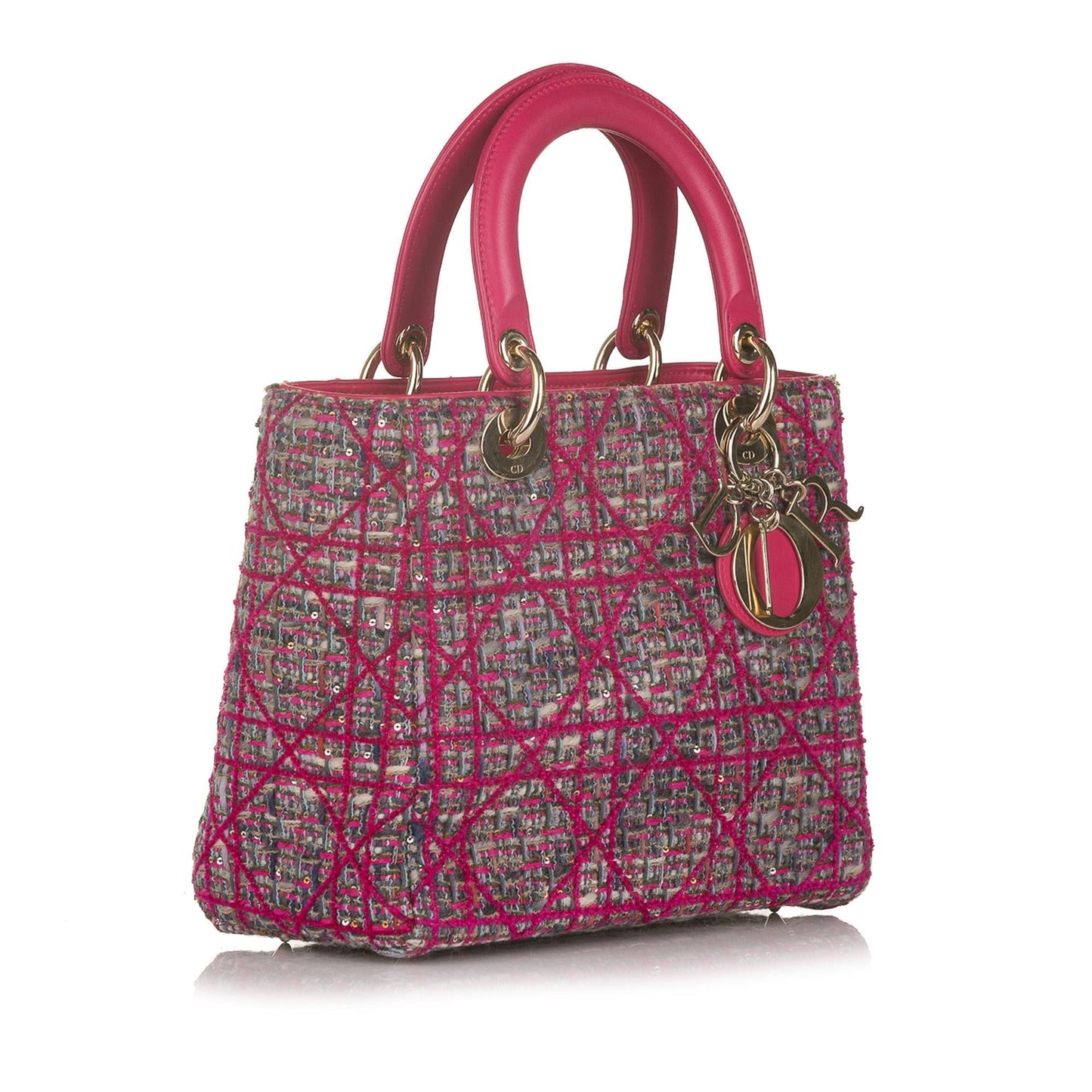 Dior Cannage Dior Tweed Satchel (SHG-32424)